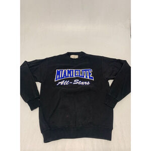 VTG Sweater Black Miami Elite All-stars M Men's A97